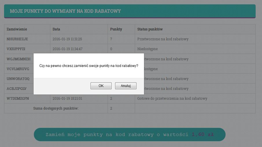 MBbeads.pl - Wymień punkty na kod rabatowy