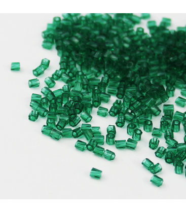 Miyuki Twist Hex Cuts 10/0 - Transparent Emerald - 10 g