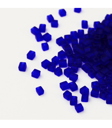 Miyuki Cubes 3 mm - Matte Transparent Cobalt -10g