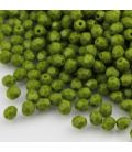 Beads Fire Polish 4 mm Opaque Olive