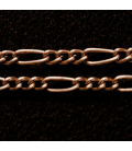 Łańcuch metalowy mieszane skręcone ogniwa 6x2.5mm i 2.5mm - 1m