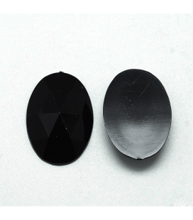 Kaboszon akrylowy czarny diamencik 30x40mm - 1szt